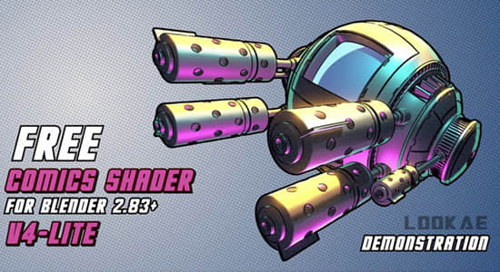 Blender插件-卡通动漫材质着色器三渲二预设 Comics Shader LITE v4.0 + 使用教程