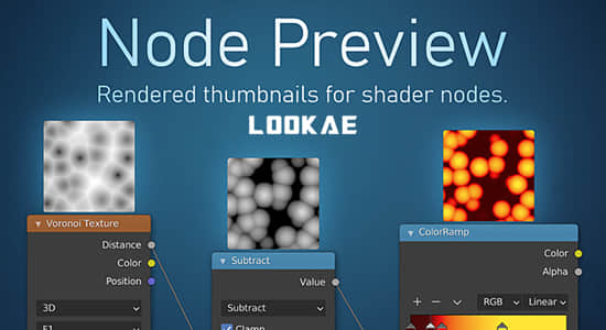 Blender插件-节点缩略图可视化预览 Node Preview V1.4